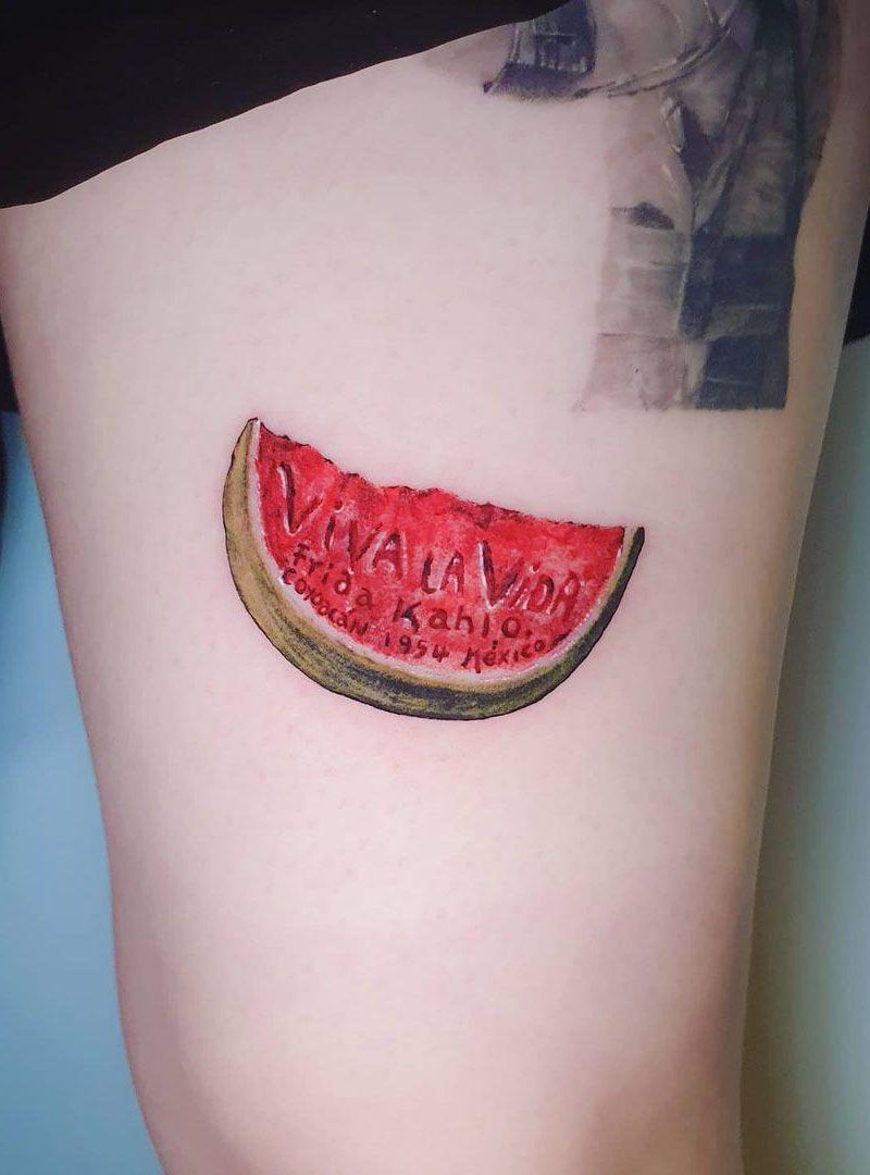 30 Pretty Watermelon Tattoos You Must Love