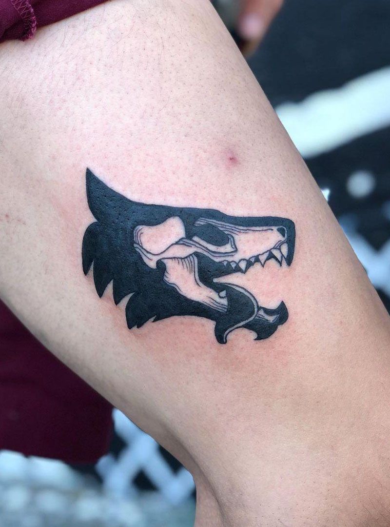 30 Pretty Wolf Skull Tattoos You Must Try