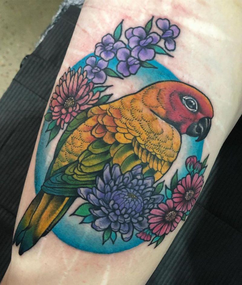 30 Pretty Conure Tattoos You Will Love