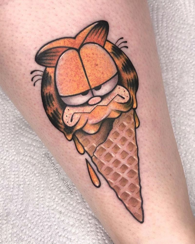 30 Cute Garfield Tattoos You Will Love