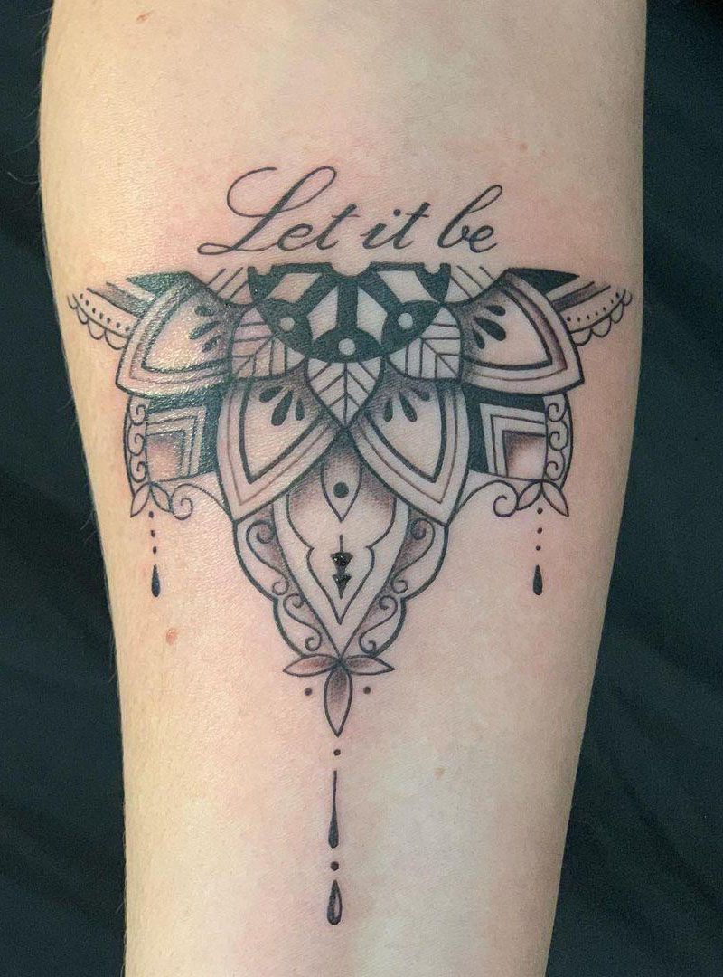 30 Pretty Let It Be Tattoos for Your Inspiration