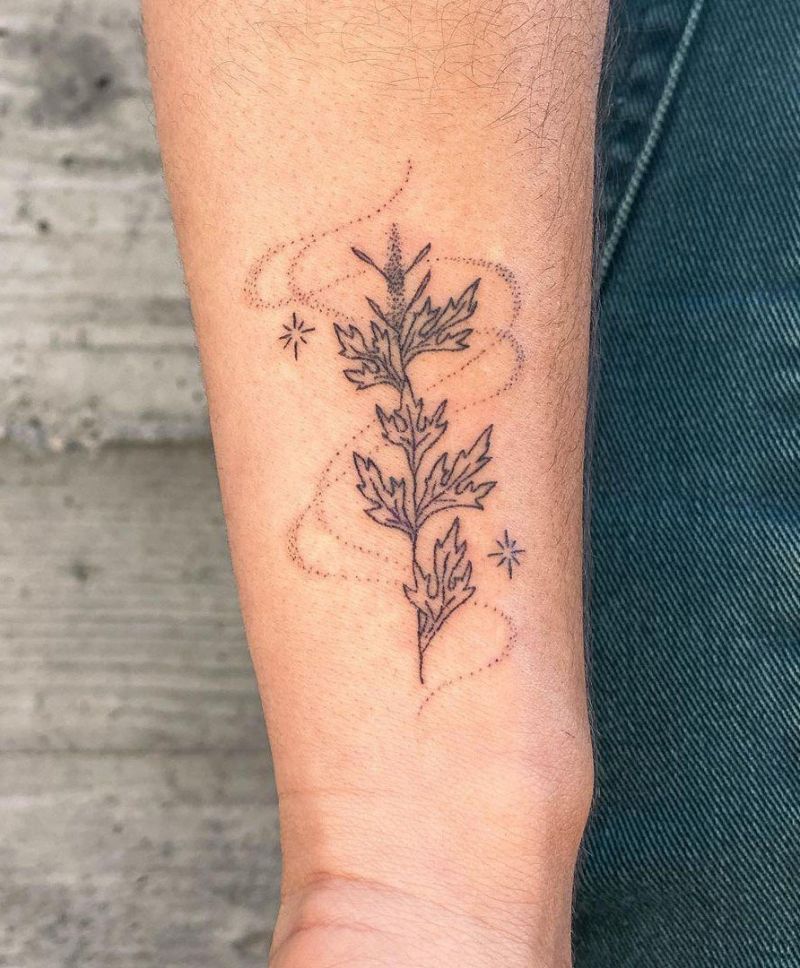 26 Pretty Mugwort Tattoos You Can Copy