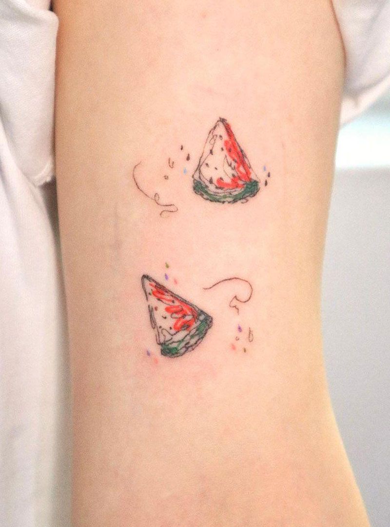 30 Pretty Watermelon Tattoos You Must Love