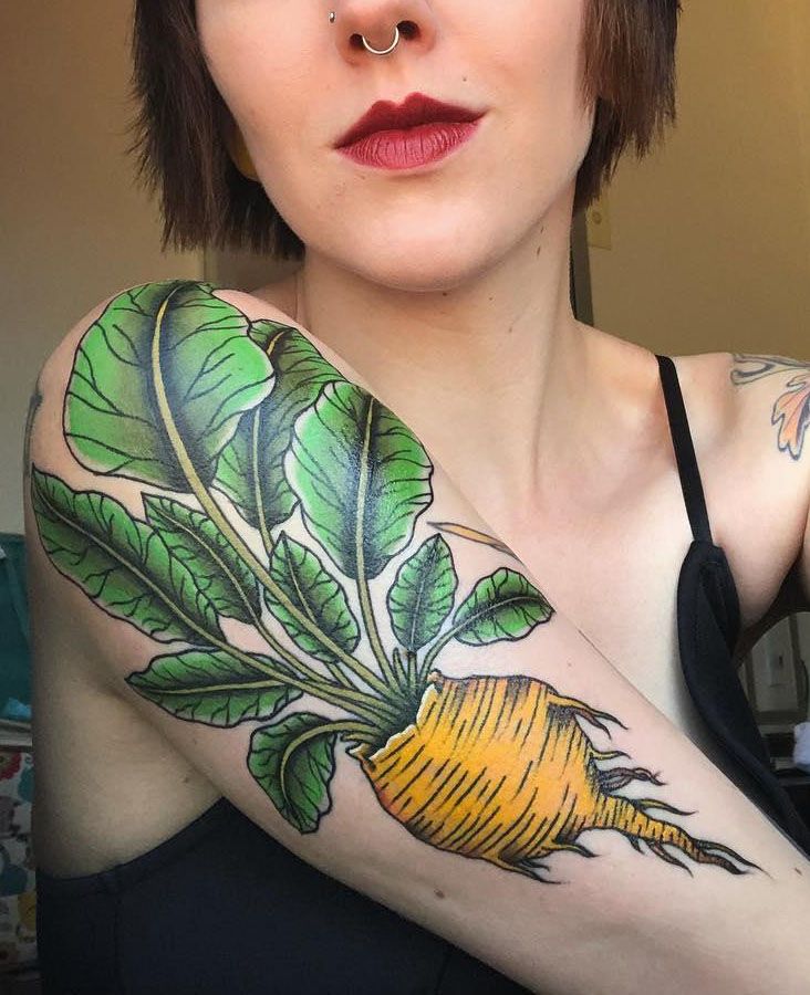 30 Pretty Beet Tattoos for Your Inspiration