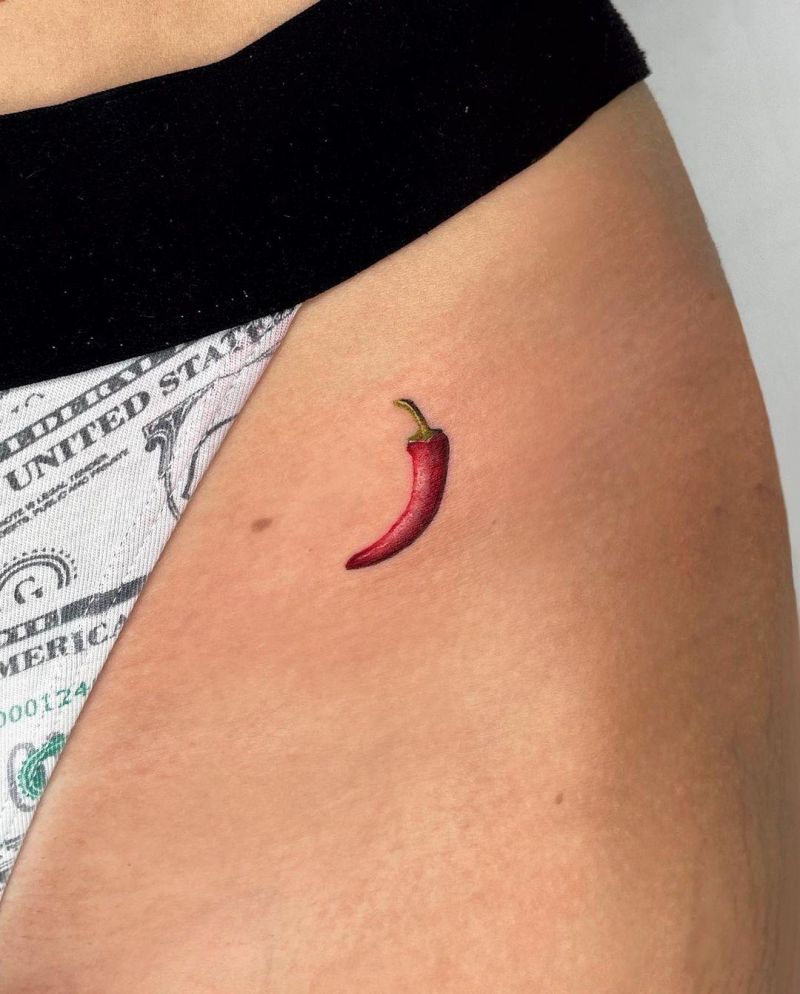 30 Pretty Chili Tattoos You Will Love