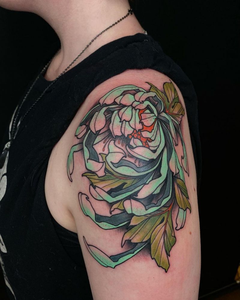 30 Pretty Chrysanthemum Tattoos Make You Charming
