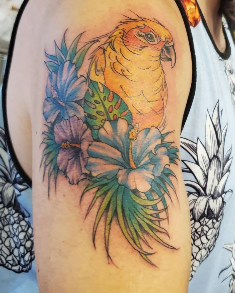 30 Pretty Conure Tattoos You Will Love