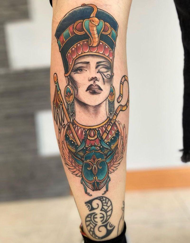 30 Pretty Nefertiti Tattoos You Will Love