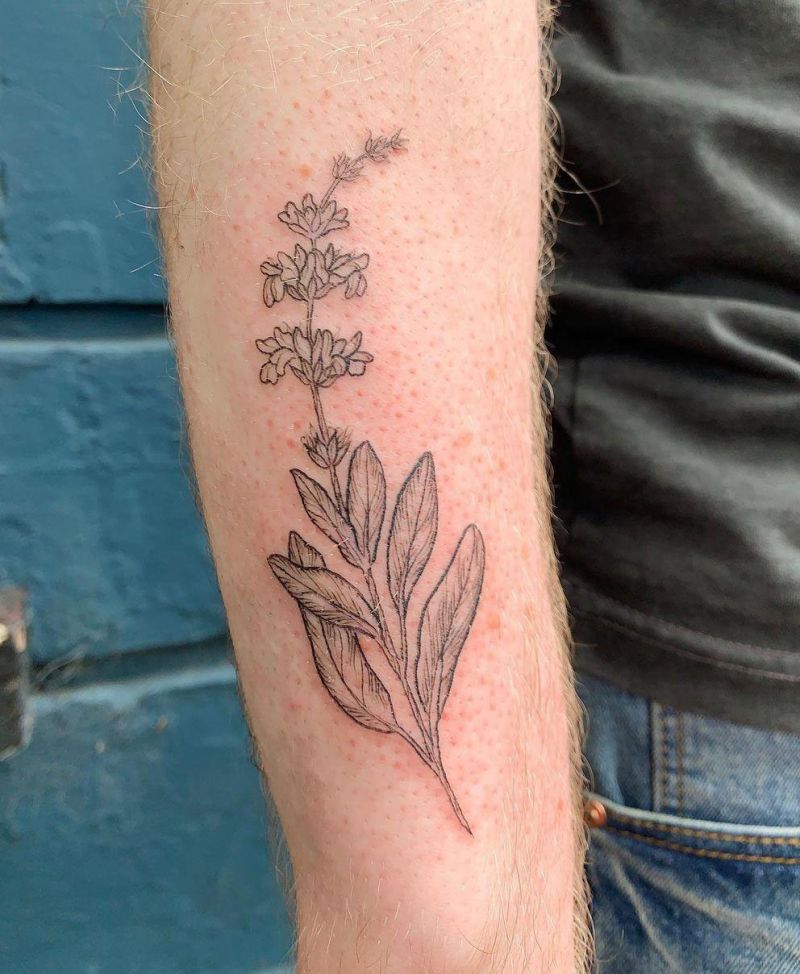 30 Pretty Sage Tattoos Make You Attractive