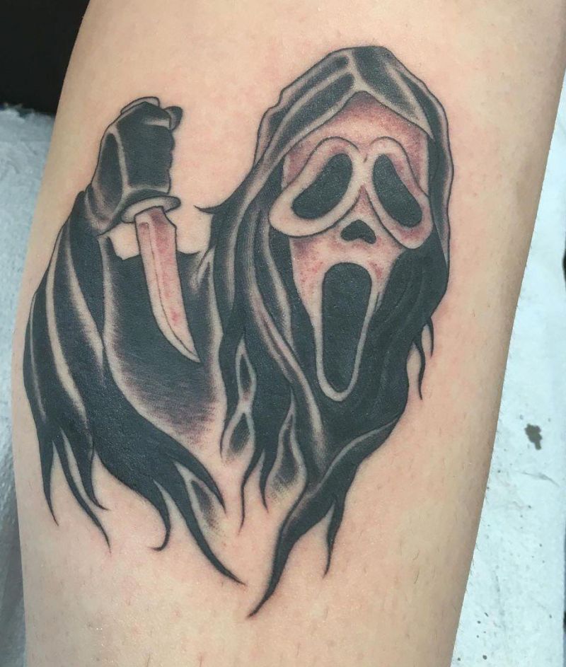 30 Pretty Scream Tattoos You Must Try