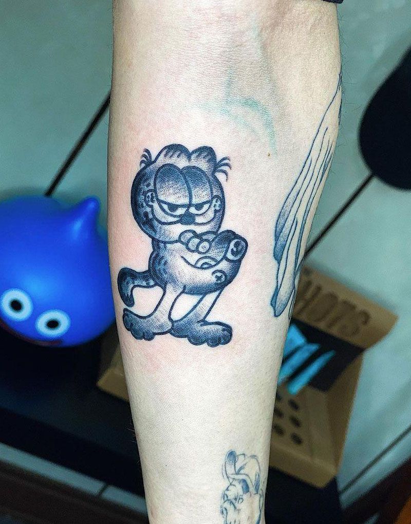 30 Cute Garfield Tattoos You Will Love