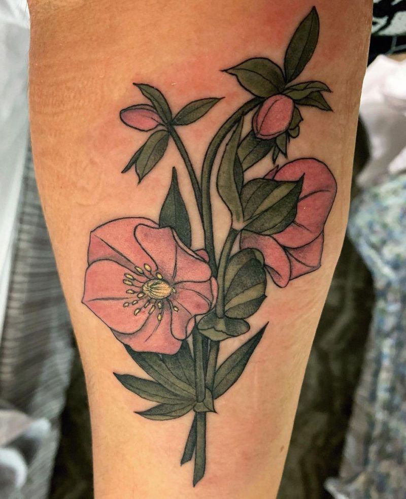 30 Pretty Hellebore Tattoos You Will Love