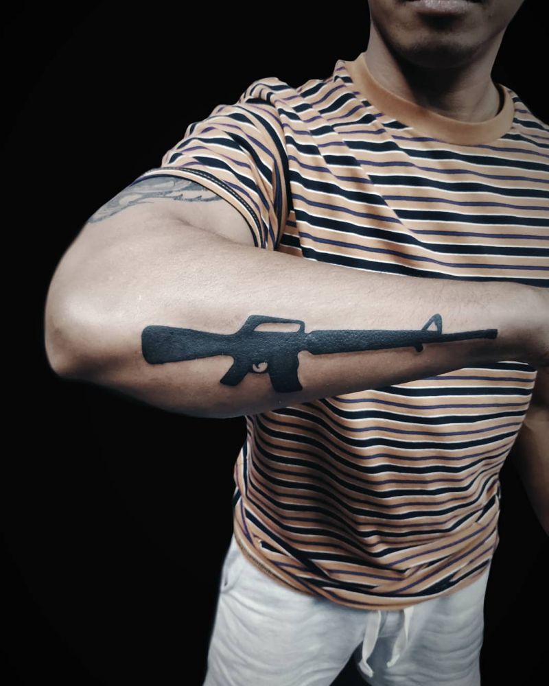 30 Pretty M16 Tattoos to Inspire You