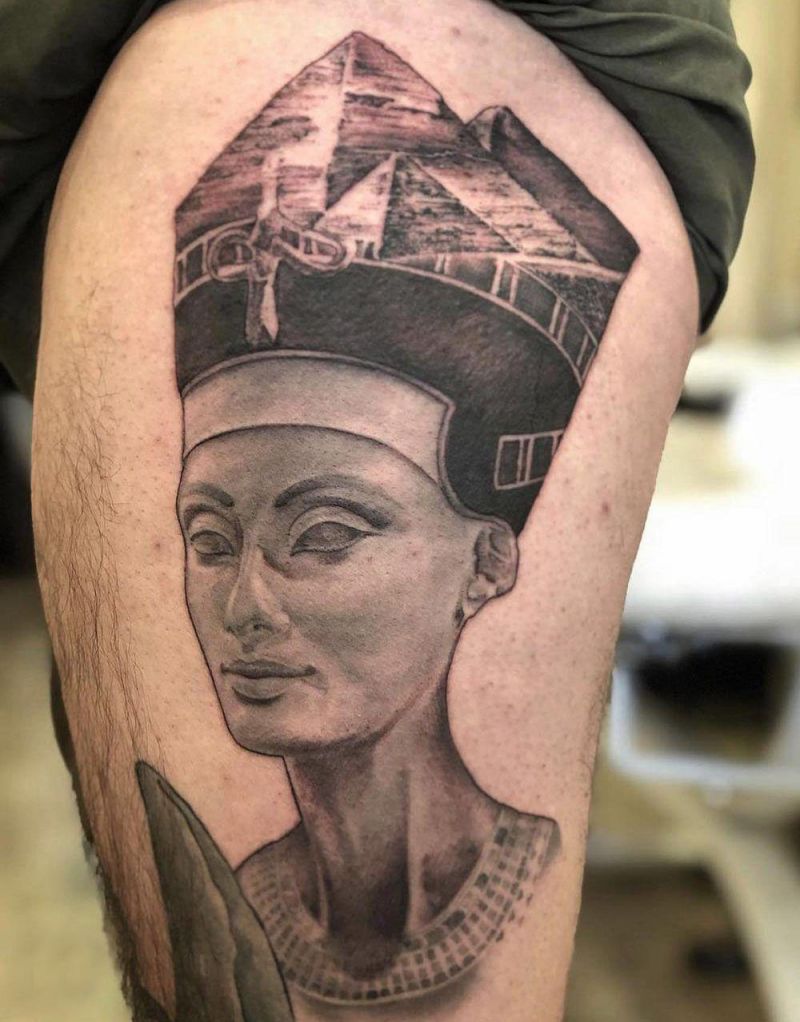 30 Pretty Nefertiti Tattoos You Will Love