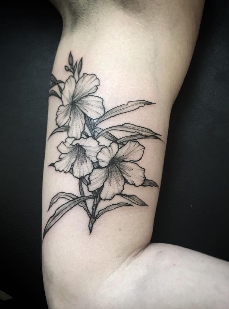 30 Pretty Oleander Tattoos Make You Attractive