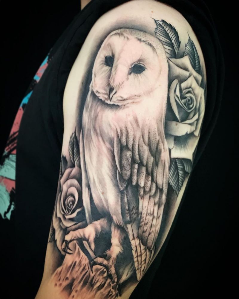 30 Pretty Snowy Owl Tattoos You Can Copy