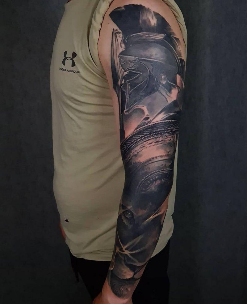 30 Great Spartan Tattoos You Can Copy