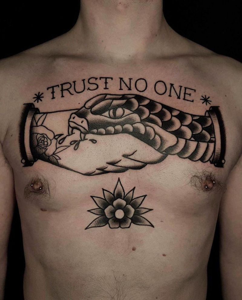 30 Pretty Trust No One Tattoos to Inspire You