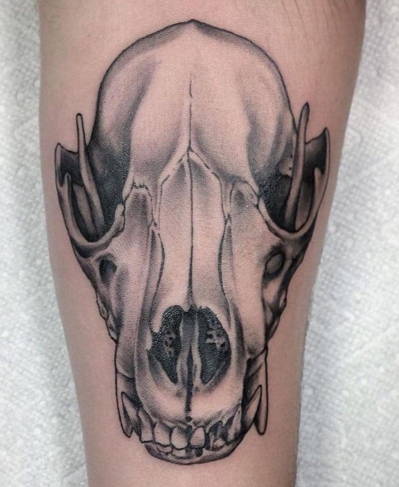 30 Pretty Wolf Skull Tattoos You Must Try