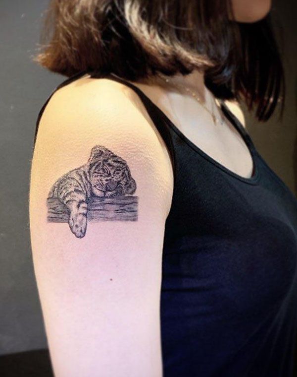 30 Adorable Baby Tiger Tattoos You Must Love