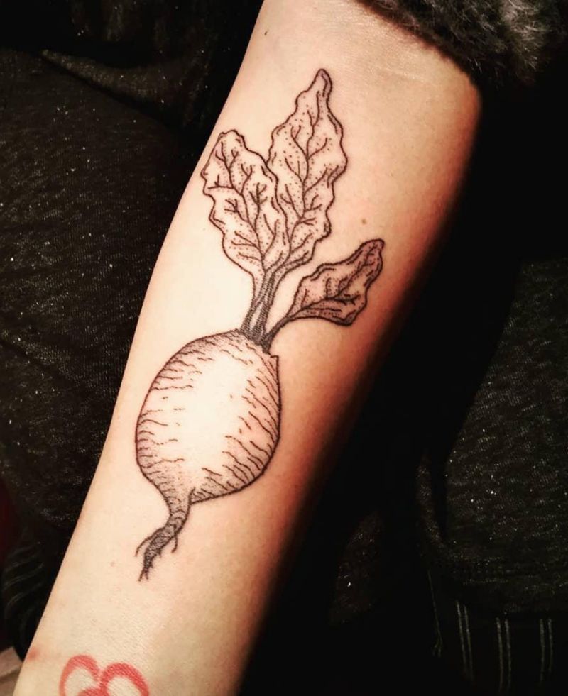 30 Pretty Beet Tattoos for Your Inspiration