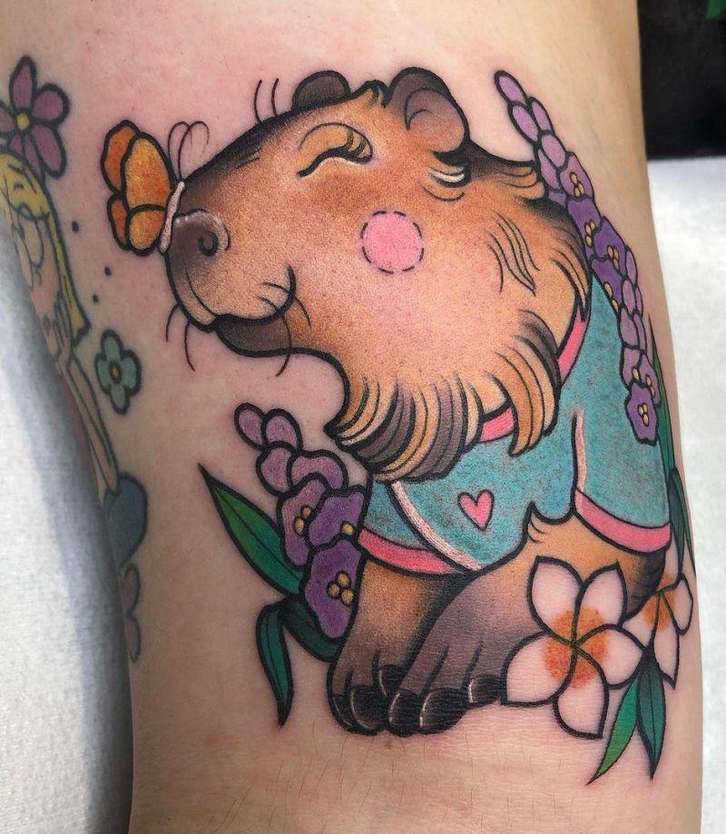 30 Pretty Capybara Tattoos You Can Copy