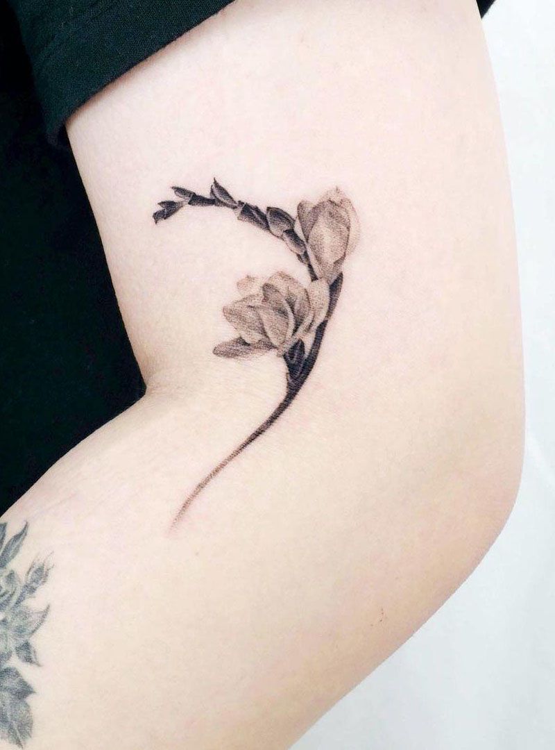 30 Pretty Freesia Tattoos You Must Love