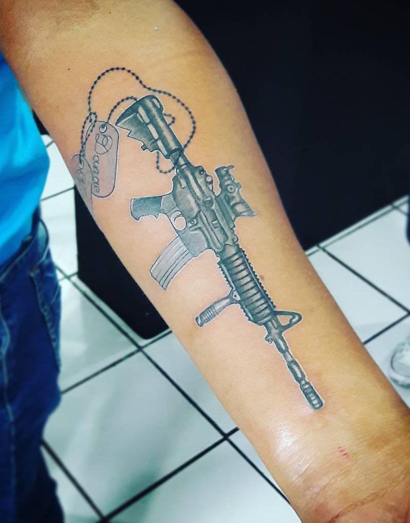 30 Pretty M16 Tattoos to Inspire You