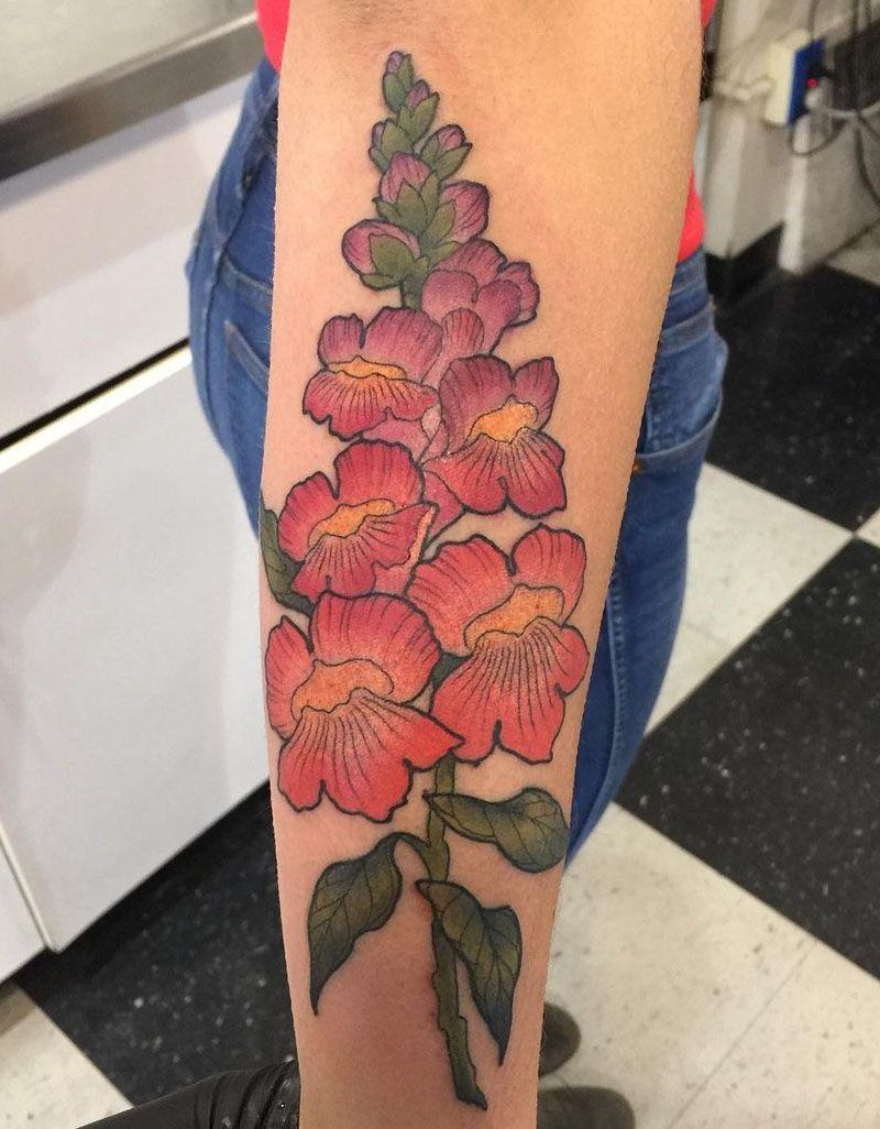 30 Pretty Snapdragon Tattoos to Inspire You