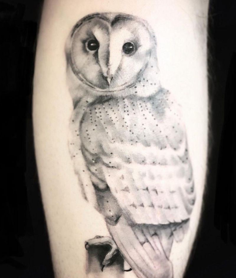 30 Pretty Snowy Owl Tattoos You Can Copy