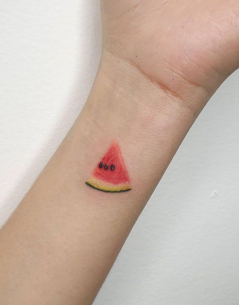 30 Pretty Watermelon Tattoos You Must Love