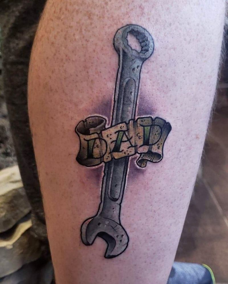 30 Pretty Wrench Tattoos You Must Love
