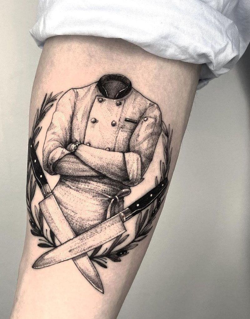 30 Pretty Chef Tattoos You Can Copy