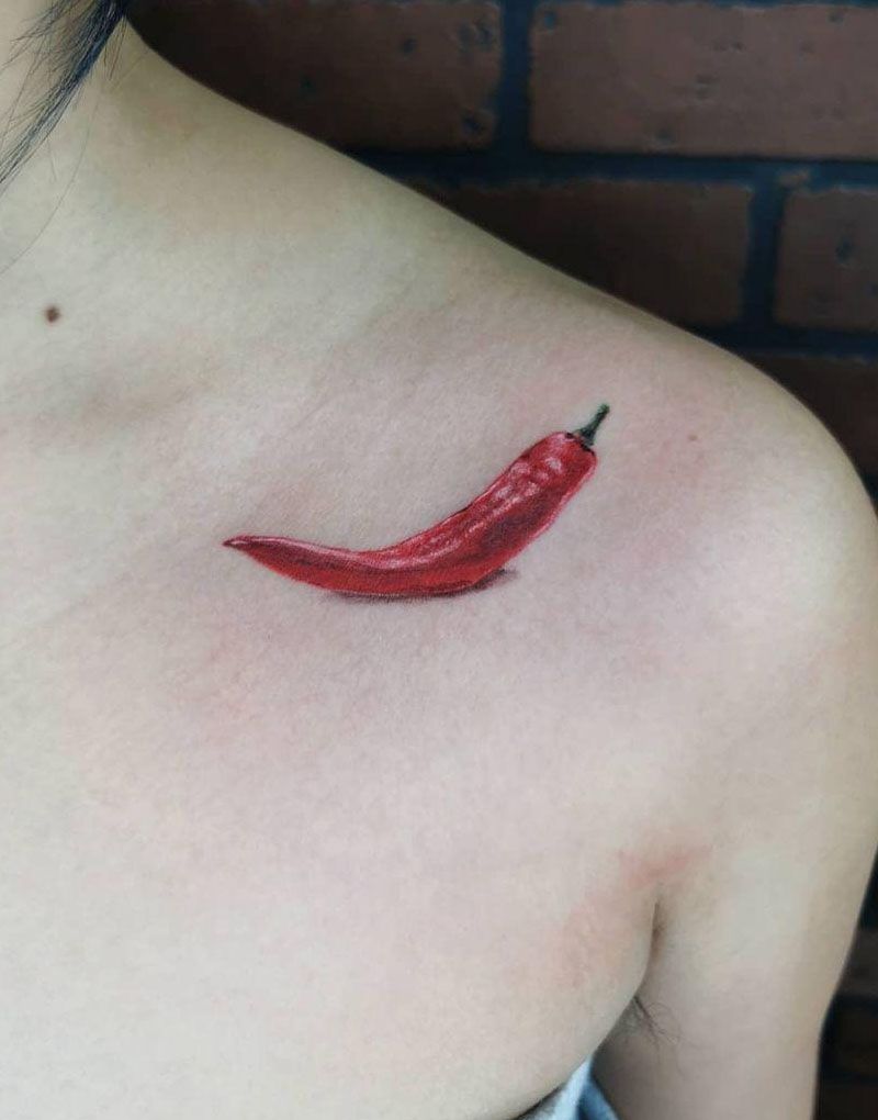 30 Pretty Chili Tattoos You Will Love