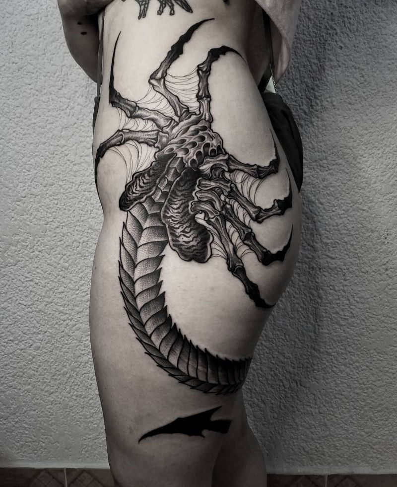 30 Unique Facehugger Tattoos for Your Inspiration