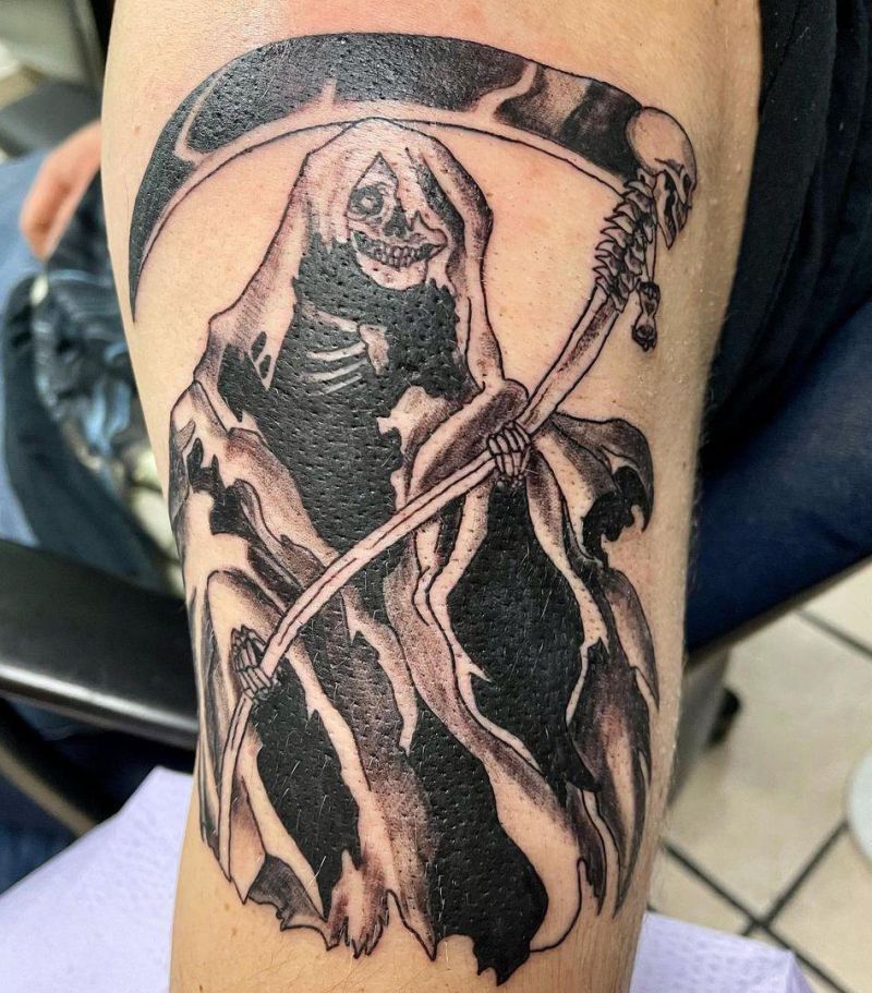 30 Gorgeous Grim Reaper Tattoos You Will Love