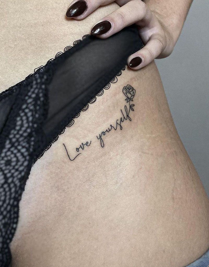 30 Pretty Love Yourself Tattoos You Must Try