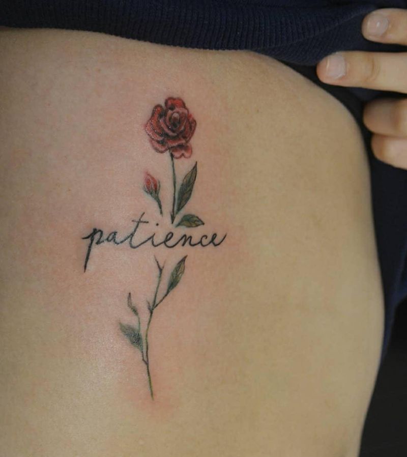 30 Pretty Patience Tattoos for Your Inspiration