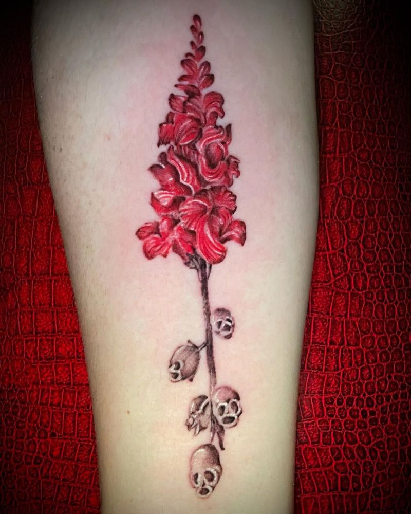 30 Pretty Snapdragon Tattoos to Inspire You