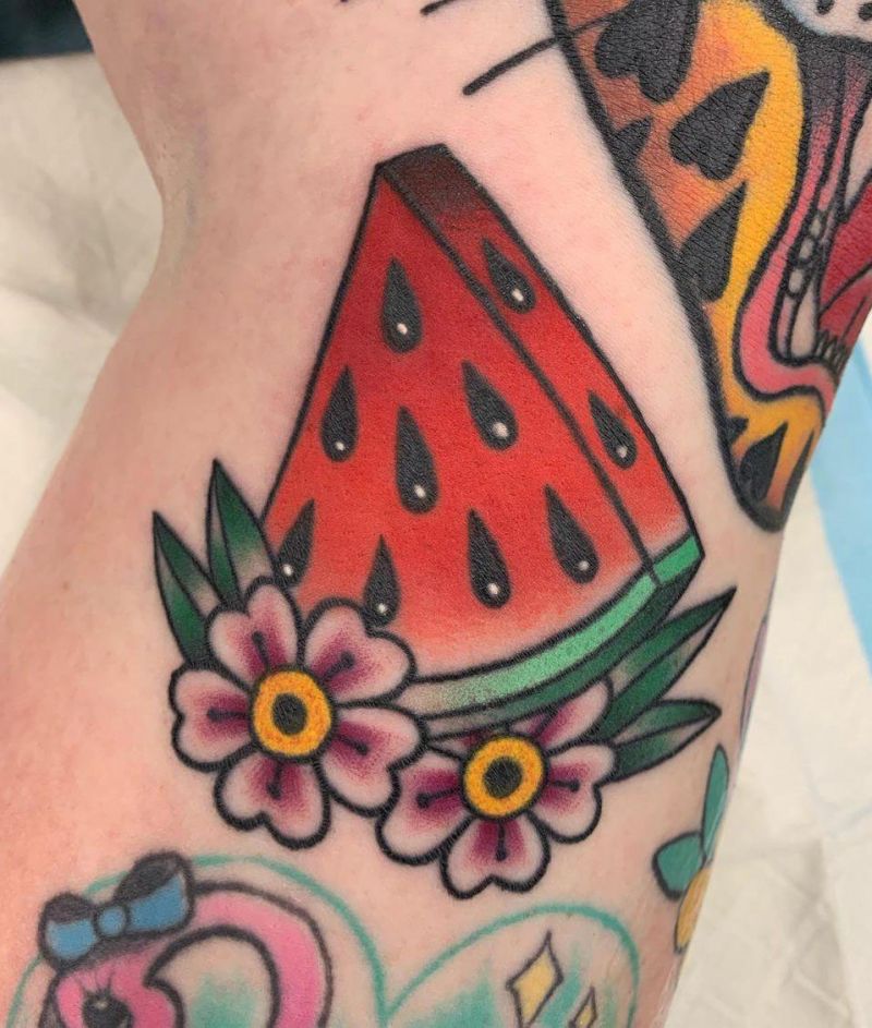 30 Pretty Watermelon Tattoos You Must Love