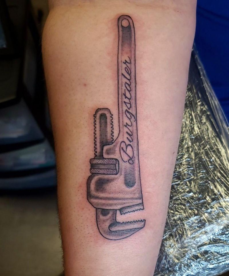 30 Pretty Wrench Tattoos You Must Love