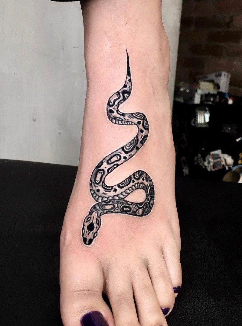 16 Pretty Anaconda Tattoos to Inspire You