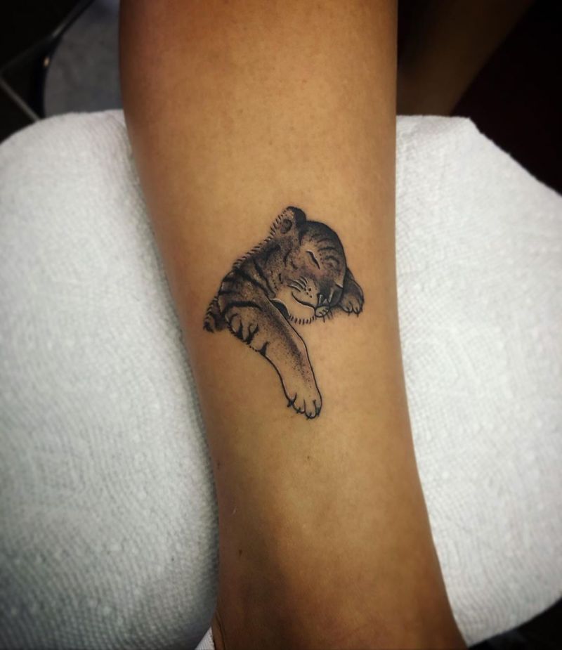 30 Adorable Baby Tiger Tattoos You Must Love