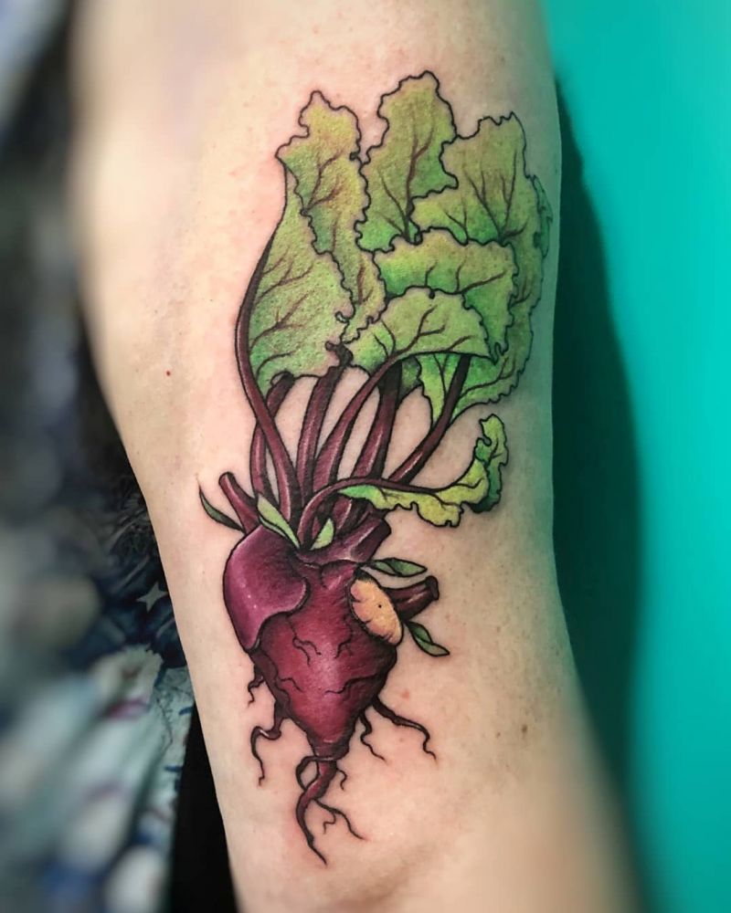 30 Pretty Beet Tattoos for Your Inspiration