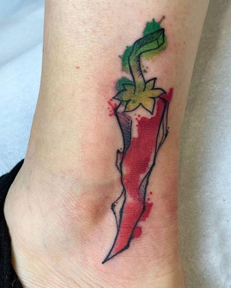 30 Pretty Chili Tattoos You Will Love