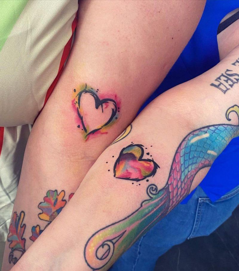 30 Pretty Couple Tattoos You Will Love