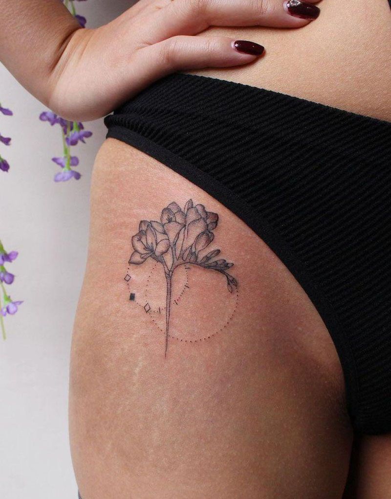 30 Pretty Freesia Tattoos You Must Love