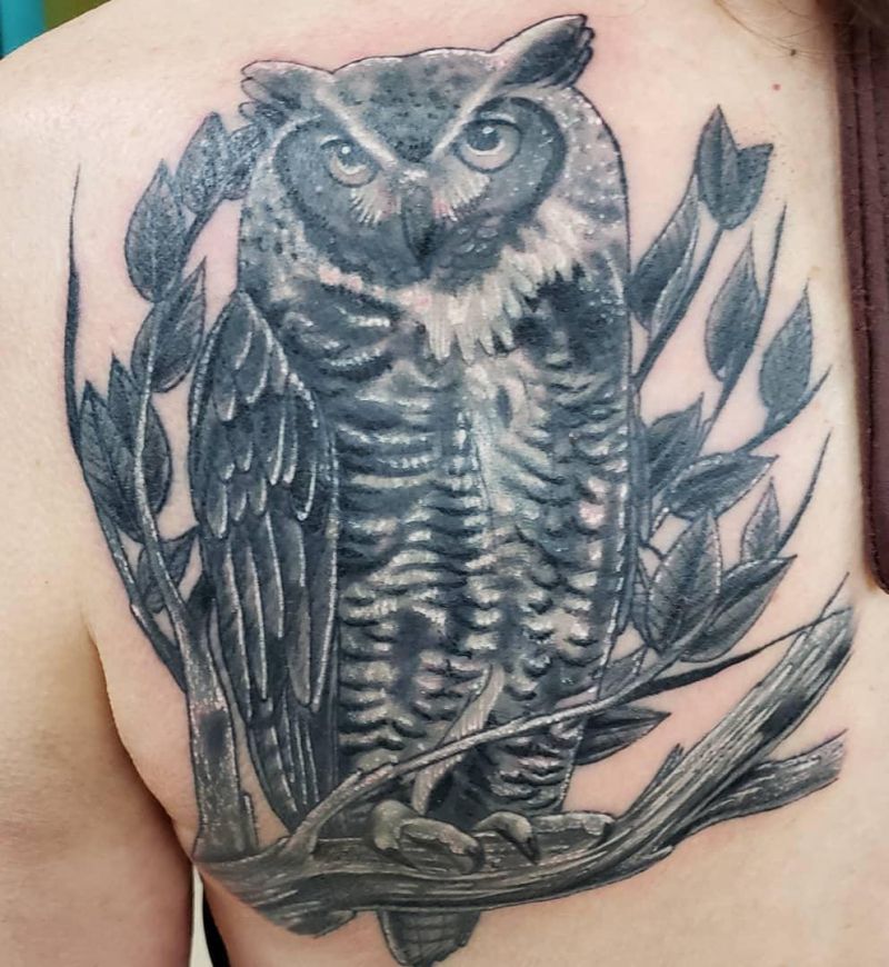 30 Gorgeous Great Horned Owl Tattoos You Must Try