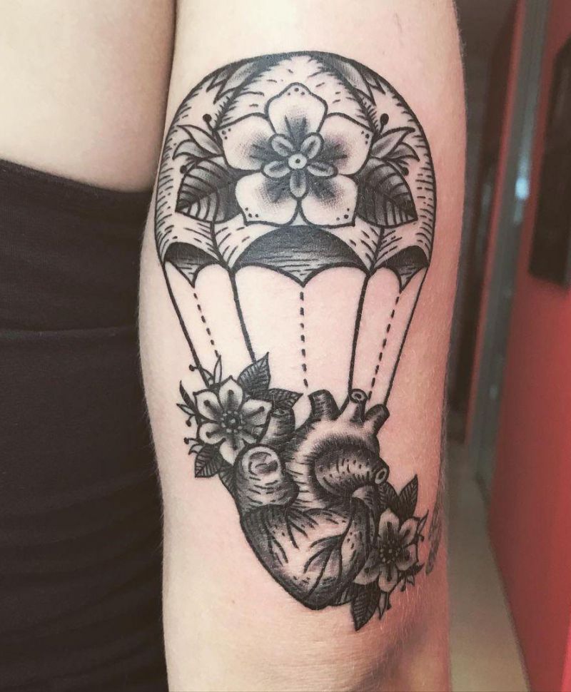 30 Unique Parachute Tattoos to Inspire You