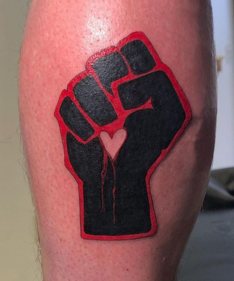 30 Pretty Raised Fist Tattoos to Inspire You